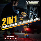 Cordless Tire Inflator Air Compressor: 160PSI Portable Air Pump Compatible with Dewalt 20V Battery, with 4AH Battery & Charger, Digital Pressure Gauge for Cars, Motorcycles, Bikes