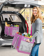 WONDAY Extra Large Utility Tote Bag - Standing Reusable Grocery Bag with Handle