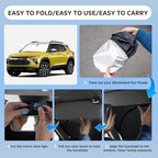 Sun Shade Sunshade for Chevy Chevrolet Trailblazer 2021-2024 2025 2026 Windshield Cover, 4-Layers Sun Shield 250T Silver Sun Visor Foldable Window Shade Blocks UV Rays Car Accessories