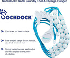 Sock Laundry Solution for Washing Drying & Storing Socks in Pairs, Clip & Hold Socks in Washer Dryer & Closet 2-Pack
