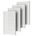 Pegboard Smith Metal Pegboard Panels, 16" x 12" Heavy-Duty Steel Peg Boards for Garage Tool Storage, Wall-Mounted Pegboard Or