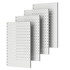 Pegboard Smith Metal Pegboard Panels, 16" x 12" Heavy-Duty Steel Peg Boards for Garage Tool Storage, Wall-Mounted Pegboard Or