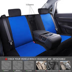 CAR PASS Line Rider Sporty Cloth 11PCS Universal Fit Car Seat Cover -100% Breathable with 5mm Composite Sponge Inside,Airbag 