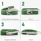 6 Set Compression Packing Cubes, Suitcase Organizer, Lightweight Travel Essentials, Compression Bags For Travel Accessories L