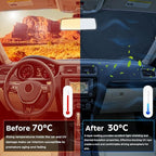 INSAUTO for VW Jetta 2020 Windshield Sun Shade Sunshade 2 Layers Front Window Shield for 2019-2026 Volkswagen Jetta Windshield Cover 210T Reflective Custom Fit Sun Visor Blocks UV Ray Car Accessories
