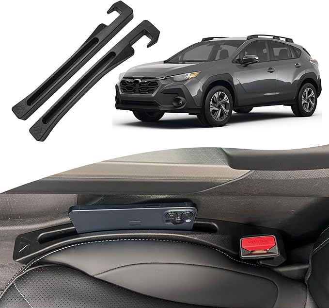 Su-ba-ru Crosstrek Seat Gap Filler, Car Seat Gap Filler Organizer Stop Things from Dropping Customized Interior Accessories f