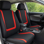 BELOMI Car Seat Covers Only, Breathable Premium Cloth Auto Seat Cover, Universal Front and Rear Seat Covers, Automotive Inter