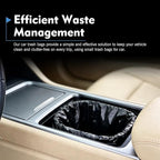 100PCS Car Trash Can Bags, Thicken Small Garbage Bags, 1-2 Gallon Portable Trash Can, Strong Mini Trash Bags, for Car Home Office Kitchen Bathroom Bedroom (Black)