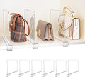 6 Pack Shelf Dividers, Adjustable Shelf Dividers for Closet Organization with Non-Slip Design, Clear Acrylic Shelf Dividers f