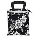 Car Trash Bag Large Hanging Can for Back of Seat, Cute Waterproof Car Garbage Bag for Vehicle, Travelling, Outdoor Beautiful Black White Floral