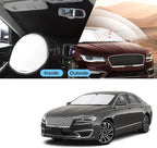 TINGLU Sun Shade for Lincoln MKZ 2013-2020 Accessories Windshield Sun Shade Window Shade UV Rays Protection Sun Visor Cover with Steering Wheel Sunshade Storage Bag