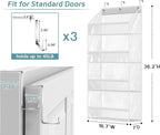 AOODA Clear Over the Door Hat Racks for Baseball Caps, Hold 48 Caps Hat Storage Organizer for Closet Wall, Deep Pockets Hangi