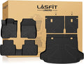 LASFIT Floor Mats & Cargo Mat with Backrest Mat for Honda HRV 2026 2025 2024 2023 Sport/LX/EX-L & for Acura ADX 2025-2026, All Weather TPE Custom Fit HR-V Floor Liner Accessories Full Set, Black