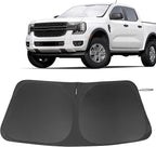 Front Windshield Sun Shade Foldable Front Window Sun Shield Visor Custom Fit for 2019-2024 Fo-rd Ranger Block UV Rays Car Accessories Heat Keep Car Cooler