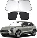 3PCS Car Window Shades Front Windshield Sun Shade Foldable Window Shade Custom Fit for 2014-2019 Porsche Ma-can Accessories Car Shades for Front Windows Anti-UV Rays Block Heat
