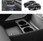 for 2024 Palisade Lower Console Organizer for 2023-2025 Hyundai Palisade SE/SEL/XRT/Limited/Calligraphy Under Console Tray Palisade Accessories (23-25 Palisade ABS Under Organizer w/Cup Holder)