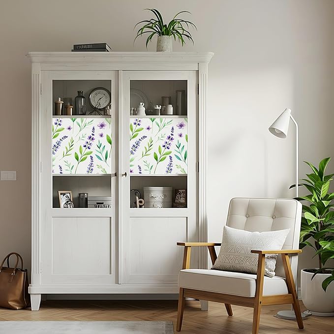 SOMWISE Frosted Glass Window Film, Heat Insulation, UV Block, Anti-Glare, One Way Privacy Tint, Static Cling for Home Bathroom Door, Renter Friendly, Day & Night Privacy