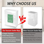 Vacuum Sealer Bags, 5.1" x 7" 100Pcs Food Vacuum Sealer Bag, Heavy Duty, Puncture Prevention, Boilsafe, Freezable, BPA Free, 