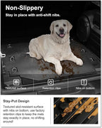 KIWI MASTER Cargo Mat for 2018-2026 Jeep Wrangler JL 4-Door, Custom Fit All Weather Rear Cargo Liner, Heavy Duty TPE Tray Trunk Mat, Black