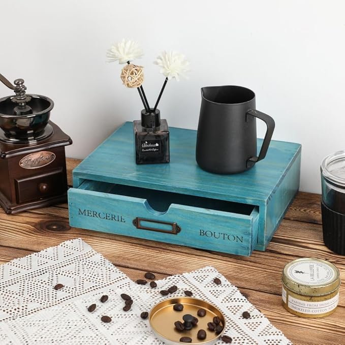 Wooden Storage Box Apothecary Drawers Vintage Wooden Drawers Wood Desktop Organizer Countertop Storage Box Library Card Catal