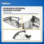 Left Rearview Mirror Cover Bracket, Compatible with Tesla Model 3 2017-2024, Side Mirror Base Cover Replacement Part, Suitable for Tesla Model 3 Accessories（Chrome）