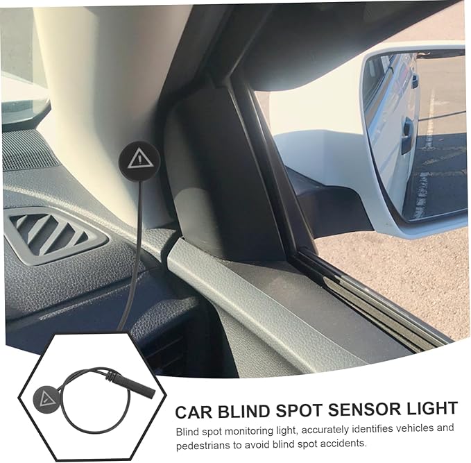 Universal Car Mirror Sensor Lights Set Blindspot Monitor Indicator 2 in 1 for Enhanced Safety