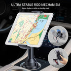 APPS2Car Tablet Holder for Car, Cup Holder Tablet Mount for Truck, Height Adjustable iPad Holder Compatible with 4.7-11" iPad Pro Air Mini, Galaxy Tab, iPhone, Cell Phone