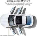 Window Tint Film for Cars Privacy Protection Automotive Film 70% VLT Nano Ceramic Car Winodw Tint Front Windshield Heat Glare UV IR Rays Block Scratch Resistance 24" x15ft