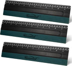 NEWISHTOOL 11.8" Felt Squeegee for Vinyl, 29.8cm Big Size Ruler Squeegee for Wallpaper Smoothing, Sign Making, Car Vinyl Wraps, Window Tint Film Application, Graphic Decals Squeegee Tool - Pack of 3