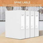 HUA JIE 2 Pack A4 Storage File Boxes Archives Case,65mm Spine,Box File Document Storage Box with Metal Clip for Office School