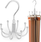 ZEDODIER 4 Pack Belt Organizer for Closet, Heavy-Duty Rotating Belt Hanger Rack Holds Multiple Belts, Hanging Space Saving Me