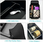 CDEFG 6Pcs for 2023 2024 2025 2026 Mazda CX-50 Center Console Organizer Tray for 2023 2024 2025 2026 Mazda CX-50 Hybrid Accessories Middle Console Storage Box Door Handle Pockets