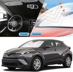 Front Windshield Sun Shade Foldable Car Front Window Sun Shade Windshield Shade Custom Fit for 2018-2023 Toyota CH-R Block UV Rays Accessories Heat Keep Cooler