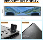 Broadway Panoramic Rear View Mirror Wide Angle Car Mirror Blind Spot Convex Rearview Mirror Essential Rear View Mirror Accessories for Cars SUV Trucks Vehicles (270mm-Blue)