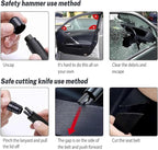 3 Packs SafeHammer Window Breaker Seatbelt Cutter, 2026 Upgraded Safe Hammer Glass Breaker Under Water, Car Emergency 2-in-1 