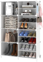 AWTATOS Closet Organizer 8 Cube Storage Shelves Closet Clothes Organizers and Storage Stackable Cubby Shelving for Closet Bed