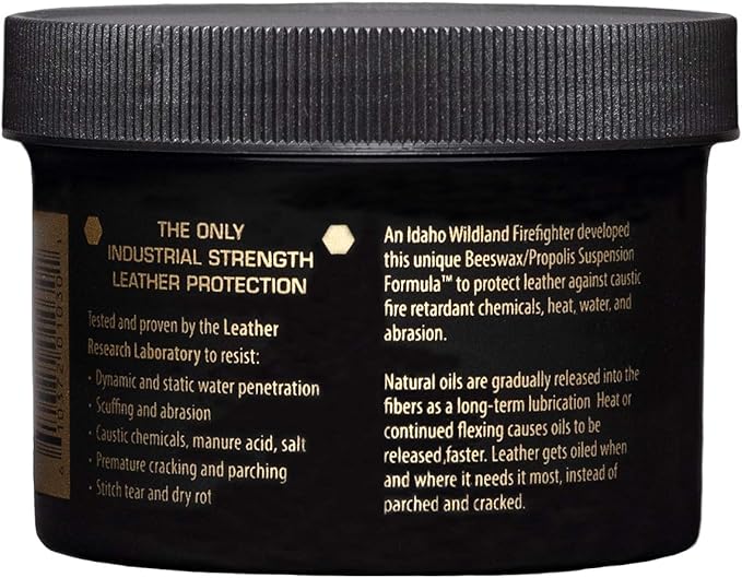 Obenauf's Heavy Duty LP Leather Preservative (4oz)- All Natural Beeswax Oil Conditioner- Rejuvenate Restore & Preserve Sunfad