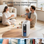 Dehumidifier for Home, Dehumidifiers for Bathroom, Bedroom, Living room, Closet with 68 OZ Water Tank, Moisture Absorbers,