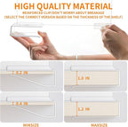 Yieach 10 Pack Towel,Sweater,Purse Organizer and Acrylic Shelf Dividers for Closet Organization - Adjustable Height - Vertica