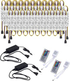LED Window Lights Storefront Decorative Lights for Business 12V 5050 Advertising Signs Commercial Store Light LED Module 50FT (5 Packs) Upgraded RGB Light