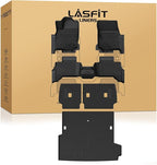 LASFIT Floor Mats for Toyota 4Runner 2025 (Only fit Hybrid) wtih Trunk mat&backrest mat, All Weather TPE Custom Fit Floor Liner for 4 Runner TRD/Limited/Platium 6th gen Front&Rear Car Mats, Black