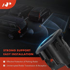 A-Premium 4-PC Rear Inner & Outer Parking Assist Sensor Retainer Bezels Compatible with Chevrolet and GMC Models - Silverado 