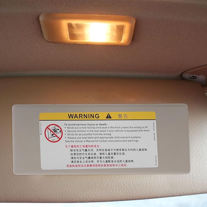 Car Visor Cover Replacement for Rearview Mirror Sun Visor Vanity Mirror Anti-Glare Interior Accessory for Envision