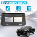 Front License Plate Frame Compatible with Toyota Tacoma 2016 2017 2018 2019 2020 2021 2022 2023, Bumper License Frame Holder 