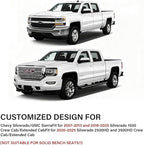 Coverado Chevy Silverado Seat Covers, Leather Car Seat Covers Custom Fit for Chevy Silverado GMC Sierra 2014-2018 1500, 2015-