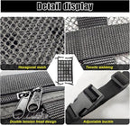 Car Ceiling Cargo Net Pocket, 30" x 21.2", Droop Less Car Storage Organizer, Strengthen Load Bearing Double Layer Mesh Organizer, SUV, Trucks, Camping, Road Trip Essentials