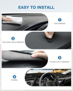 FIILINES Dash Cover for 2014-2018 Toyota Corolla, Dashboard Mat Accessories Dash Cover Sunshade Nonslip Mesh Protector No Gla