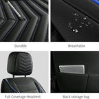 Car Seat Covers, Breathable and Waterproof Leather Seat Covers for Cars, Universal Anti-Slip Driver Seat Cover for Most SUV P