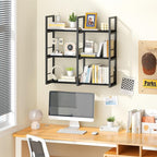 Wall Shelves, 31.5 Inch Floating Shelves for Books and Home Decor, Large Wood Wall Mounted Shelves for Office Bedroom Laundry