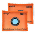 500 Gram (2 Pack) Color-Indicating Desiccant Packs for Storage, Rechargeable Silica Gel Packets, Dehumidifier for Cars, Gun